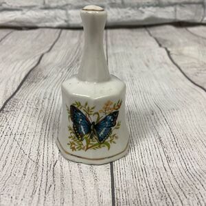 Vintage butterfly print collectors bell 4.5”x2.5”